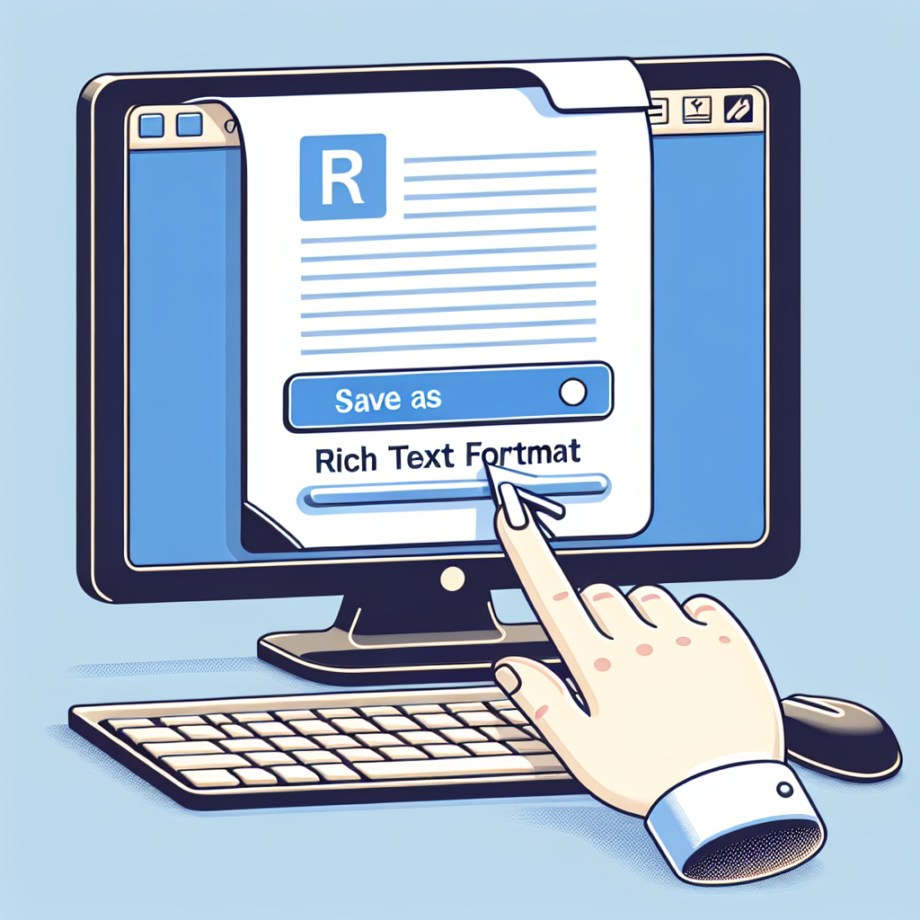 How to Save a Document in Rich Text Format