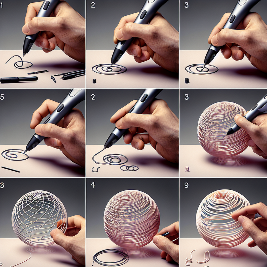 What are the best ways to create round shapes with a 3D pen?