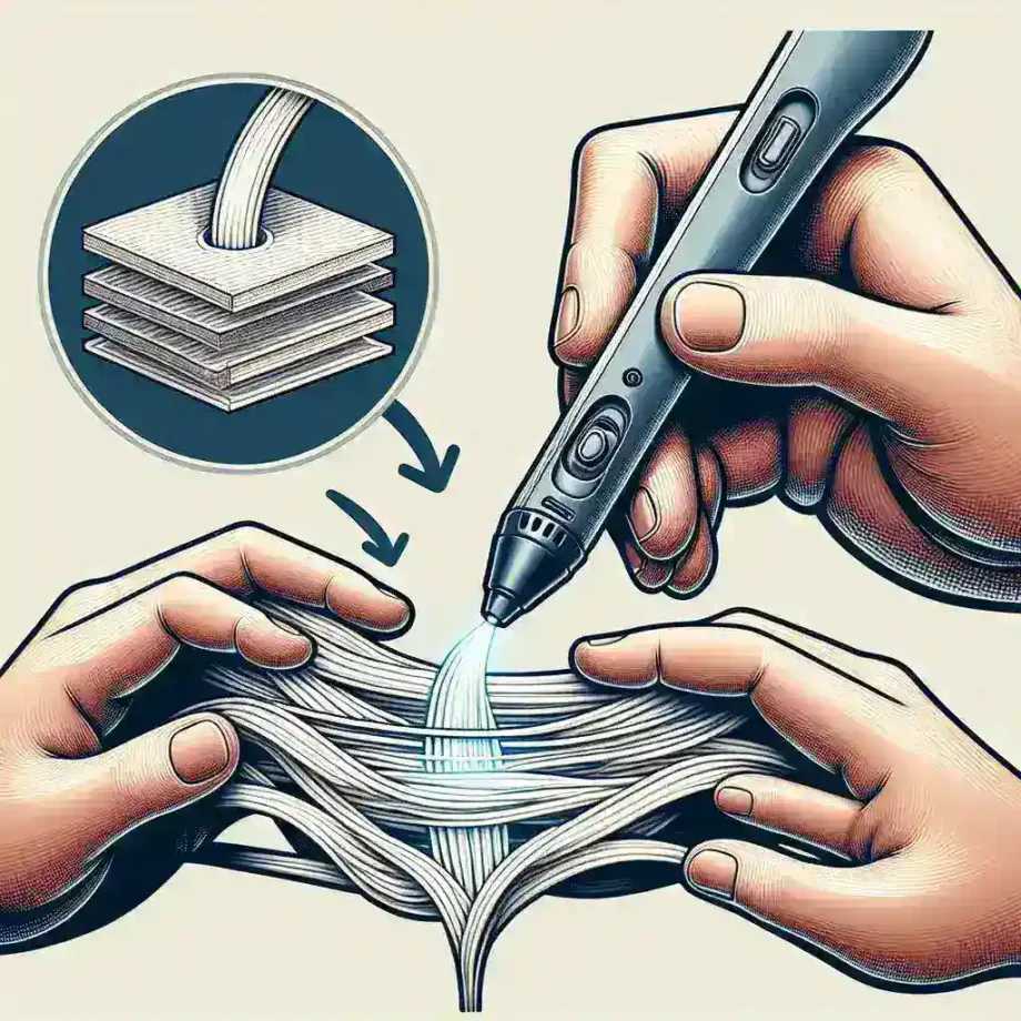 How do you create a seamless connection between 3D pen layers?